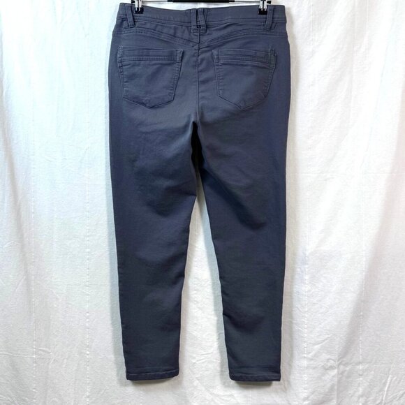 Democracy Jeans Womens Sz 10 Ab Technology Mid Rise Skinny Stretch Gray Denim - Picture 4 of 10